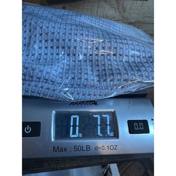 ANN TAYLOR Merino Wool Open Knit Sweater Womens S‎ Baby Blue Preppy Quiet Luxury - Picture 8 of 8